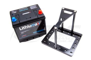 ULTRALIGHT LITHIUM 12V 1100CCA 40AH BATTERY WITH BILLET HOLD DOWN TRAY ULTRALIGHT LITHIUM 12V 1100CCA 40AH BATTERY WITH BILLET HOLD DOWN TRAY