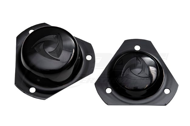 MAZDA RX2 BLACK SMOKE STRUT TOP COVERS