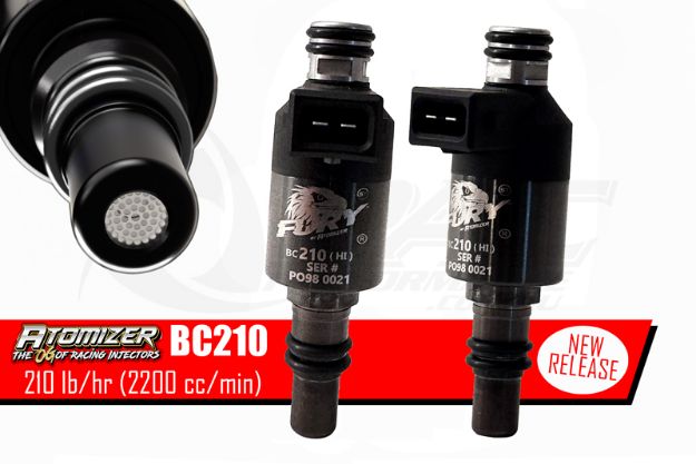 atomizer BC210 210lbhr 2200cc high performance injector
