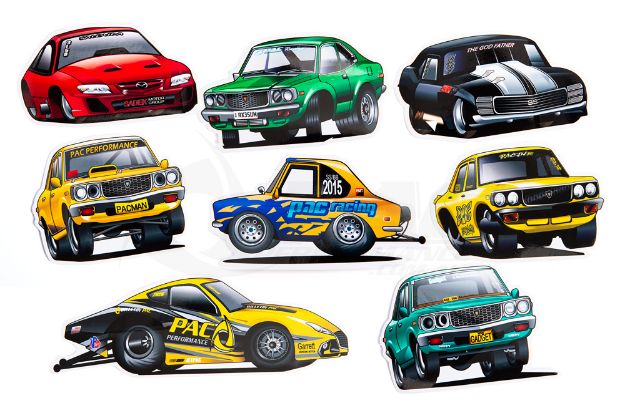 PAC PERFORMANCE TOON STICKERS