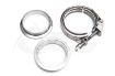 STAINLESS STEEL EXHAUST TURBO VBAND FLANGE AND CLAMP SET 3.5-3.0 INCH