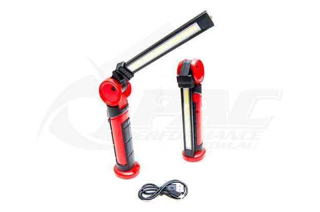 MAGNETIC ARTICULATING LED WORK LAMP USB-C RECHARGEABLE 1200 LUMEN