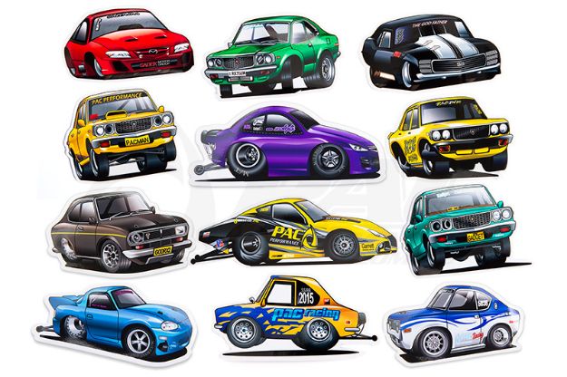 PAC PERFORMANCE TOON STICKERS