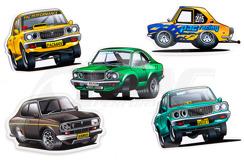 PAC TOON STICKERS. Pac Performance Racing