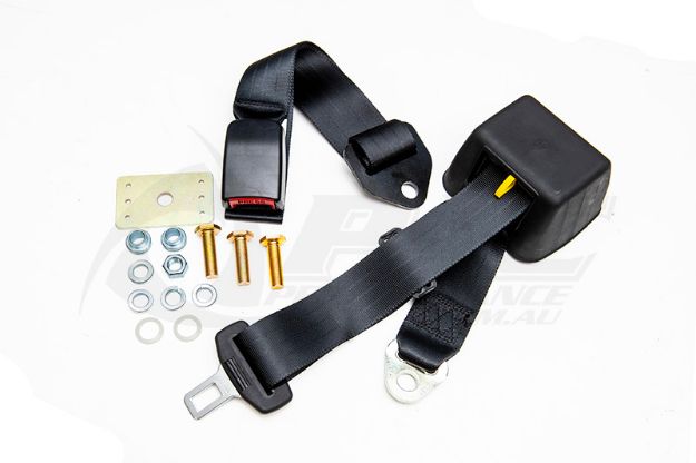 UNIVERSAL REAR RETRACTABLE SEAT BELT PARCEL TRAY MOUNT