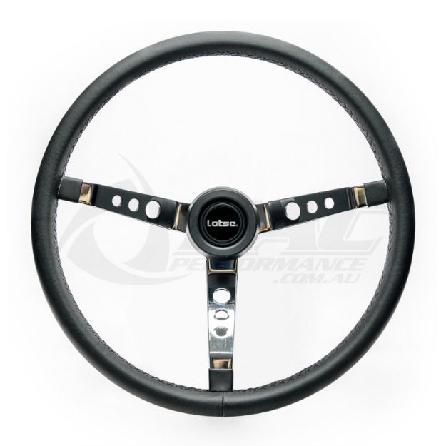 Picture of Lotse Big Block S Leather Polished 400mm Steering Wheel