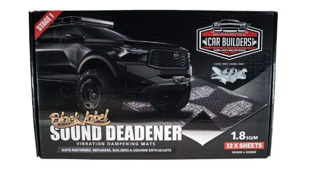 Picture of Car Builders Stage 1 Sound Deadener - 1 Box - Black, 1.8sq/m